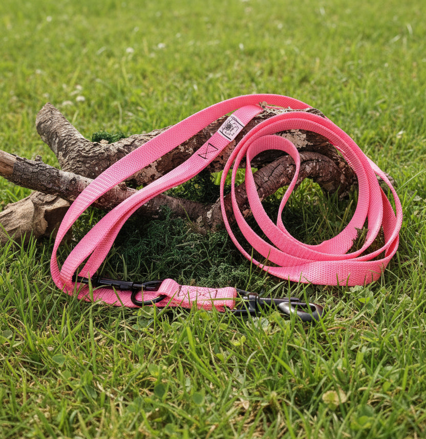 Guinzaglio 1,5-3mt - rosa neon